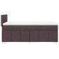 Preview: Boxspringbett mit Matratze Dunkelbraun 100x200 cm Stoff