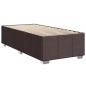 Preview: Boxspringbett mit Matratze Dunkelbraun 100x200 cm Stoff