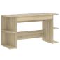 Preview: Schreibtisch Sonoma-Eiche 140x50x75 cm Holzwerkstoff