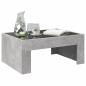Preview: Couchtisch mit Infinity-LED Betongrau 70x50x30 cm