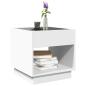 Preview: Couchtisch mit Infinity-LED Weiß 40x40x50 cm