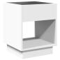 Preview: Couchtisch mit Infinity-LED Weiß 40x40x50 cm