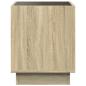 Preview: Couchtisch mit Infinity-LED Sonoma-Eiche 40x40x50 cm