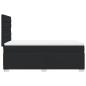 Preview: Boxspringbett mit Matratze Schwarz Kunstleder