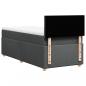 Preview: Boxspringbett mit Matratze Dunkelgrau Stoff