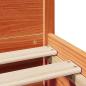 Preview: Massivholzbett ohne Matratze Wachsbraun 150x200 cm Kiefernholz
