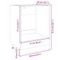 Preview: Herdumbauschrank Sonoma-Eiche 60x46x81,5 cm Holzwerkstoff