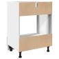 Preview: Herdumbauschrank Sonoma-Eiche 60x46x81,5 cm Holzwerkstoff
