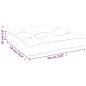 Preview: ARDEBO.de - Palettenkissen Taupe 58x58x10 cm Stoff