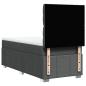 Preview: Boxspringbett mit Matratze Dunkelgrau 90x190 cm Stoff