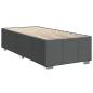 Preview: Boxspringbett mit Matratze Dunkelgrau 90x190 cm Stoff