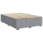 Preview: Boxspringbett mit Matratze Hellgrau 140x190 cm Stoff