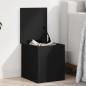 Preview: ARDEBO.de - Truhe Schwarz 30x35x35 cm Holzwerkstoff