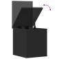 Preview: Truhe Schwarz 30x35x35 cm Holzwerkstoff