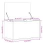 Preview: Truhe Betongrau 60x35x35 cm Holzwerkstoff