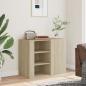 Preview: Wandregal Sonoma-Eiche 75x35x60 cm Holzwerkstoff