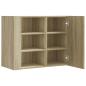 Preview: Wandregal Sonoma-Eiche 75x35x60 cm Holzwerkstoff