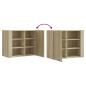 Preview: Wandregal Sonoma-Eiche 75x35x60 cm Holzwerkstoff