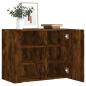 Preview: ARDEBO.de - Wandregal Räuchereiche 75x35x60 cm Holzwerkstoff