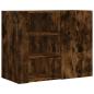 Preview: Wandregal Räuchereiche 75x35x60 cm Holzwerkstoff