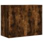 Preview: Wandregal Räuchereiche 75x35x60 cm Holzwerkstoff
