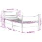 Preview: Massivholzbett mit Kopfteil Wachsbraun 75x190 cm Kiefer