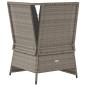 Preview: Garten-Ecksofa mit Kissen Grau Poly Rattan