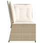 Preview: Garten-Ecksofa mit Kissen Beige Poly Rattan