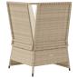 Preview: Garten-Ecksofa mit Kissen Beige Poly Rattan