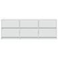 Preview: TV-Schrank mit LED-Beleuchtung Weiß 140x34x50 cm Holzwerkstoff