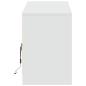 Preview: TV-Schrank mit LED-Beleuchtung Weiß 140x34x50 cm Holzwerkstoff