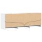 Preview: TV-Schrank mit LED-Beleuchtung Weiß 140x34x50 cm Holzwerkstoff