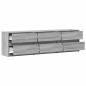 Preview: TV-Schrank mit LED-Beleuchtung Grau Sonoma 180x34x50 cm
