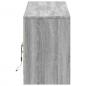 Preview: TV-Schrank mit LED-Beleuchtung Grau Sonoma 180x34x50 cm