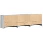 Preview: TV-Schrank mit LED-Beleuchtung Grau Sonoma 180x34x50 cm