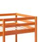 Preview: Hochbett mit Schreibtisch & Stühlen Braun 80x200 cm Kiefernholz