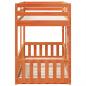 Preview: Etagenbett Wachsbraun 90x200 cm Massivholz Kiefer