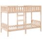 Preview: Etagenbett 90x200 cm Massivholz Kiefer