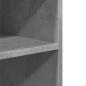 Preview: Beistelltisch mit Rollen Betongrau 55x60x78 cm Holzwerkstoff