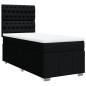 Preview: Boxspringbett mit Matratze Schwarz 80x200 cm Stoff