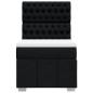 Preview: Boxspringbett mit Matratze Schwarz 80x200 cm Stoff
