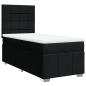 Preview: Boxspringbett mit Matratze Schwarz 90x190 cm Stoff