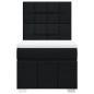Preview: Boxspringbett mit Matratze Schwarz 90x190 cm Stoff