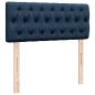 Preview: Boxspringbett mit Matratze Blau 120x190 cm Stoff