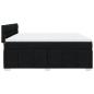 Preview: Boxspringbett mit Matratze Schwarz 200x200 cm Stoff