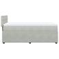 Preview: Boxspringbett mit Matratze Hellgrau 90x190 cm Samt