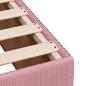 Preview: Boxspringbett mit Matratze Rosa 90x200 cm Samt