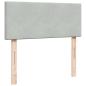 Preview: Boxspringbett mit Matratze Hellgrau 120x190 cm Samt