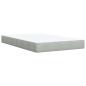 Preview: Boxspringbett mit Matratze Hellgrau 120x190 cm Samt
