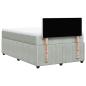 Preview: Boxspringbett mit Matratze Hellgrau 120x190 cm Samt